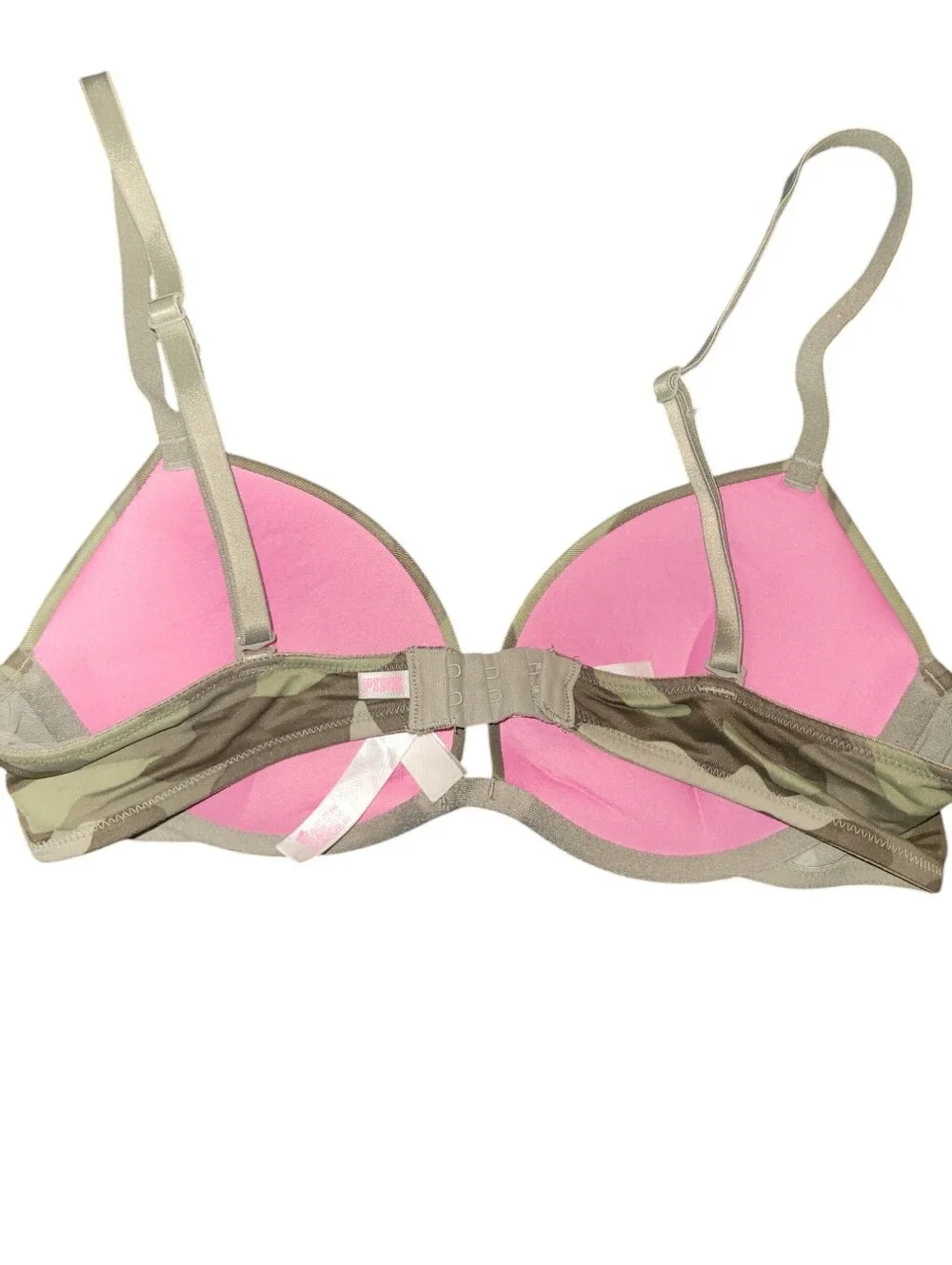 PINK VICTORIA'S SECRET CAMO BRA SIZE 32 C